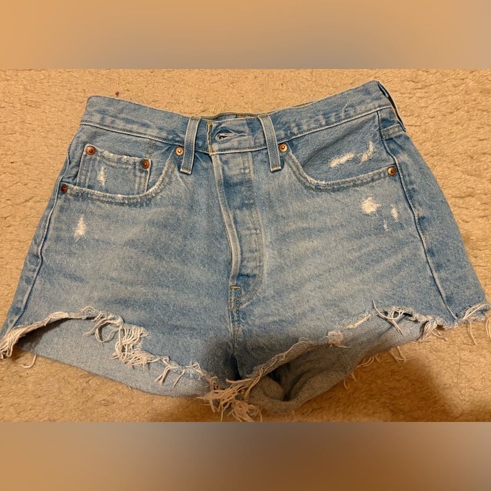 Levi’s 501 Denim Distressed Jean Shorts